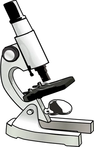 Laboratory Microscope Illustration PNG Image