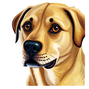 Labrador Dog Head Png Sva41 PNG Image