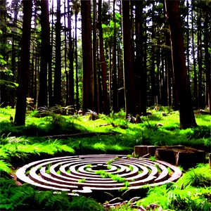 Labyrinth In Forest Setting Png Smp PNG Image