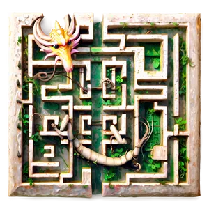 Labyrinth With Dragon Png Shw24 PNG Image