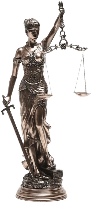 Lady Justice Statue PNG Image