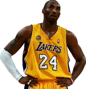 Lakers Basketball Player24 PNG Image