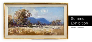 Landscape Painting Summer Exhibition PNG Image