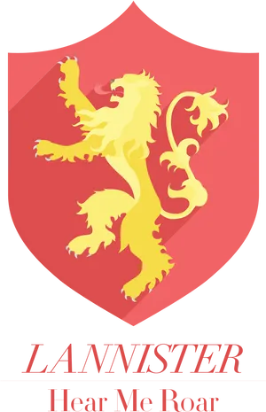 Lannister House Sigil Gameof Thrones PNG Image