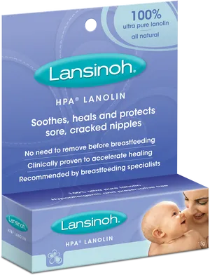 Lansinoh Lanolin Cream Breastfeeding Support PNG Image