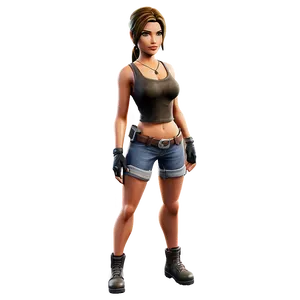 Lara Croft In Fortnite Outfit Png 26 PNG Image