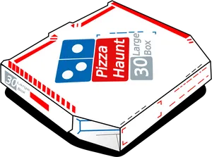 Large Pizza Box Graphic PNG Image