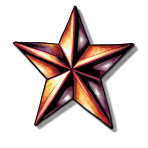 Large Star Tattoo Sketch Png 06262024 PNG Image