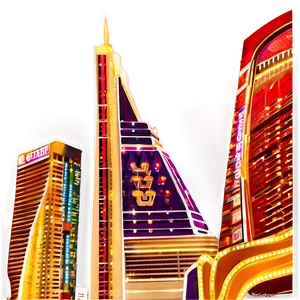 Las Vegas Skyline Night View Png Sul15 PNG Image