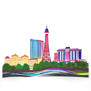 Las Vegas Skyline Silhouette Png 80 PNG Image