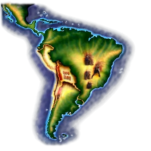 Latin America Map Png Hmu PNG Image