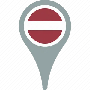 Latvia Location Icon PNG Image