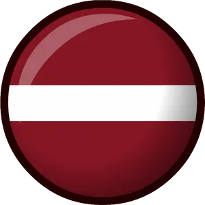 Latvian Flag Button PNG Image