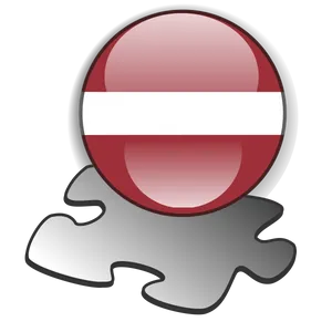 Latvian Flag Puzzle Piece PNG Image