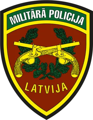 Latvian Military Police Emblem PNG Image