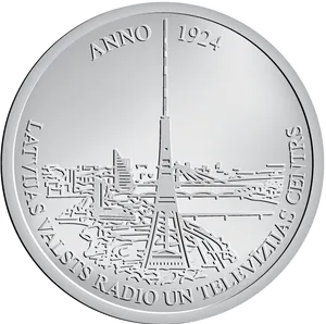 Latvian Radio Television Tower Coin1924 PNG Image