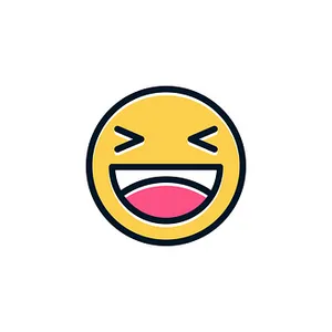 Laughing Emoji Graphic PNG Image