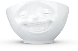 Laughing Face Bowl Design PNG Image