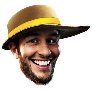 Laughing Hat Cartoon Png Lon PNG Image