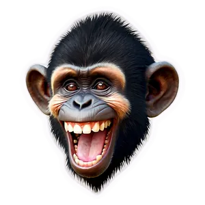 Laughing Monkey Face Emoji Png 64 PNG Image