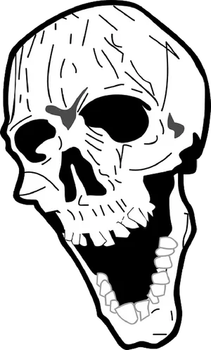 Laughing Skull Graphic PNG Image