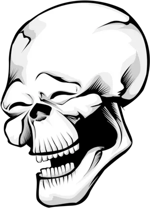 Laughing_ Skull_ Graphic PNG Image