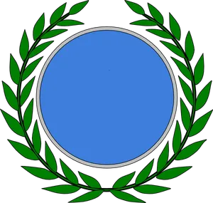 Laurel Wreath Emblem PNG Image