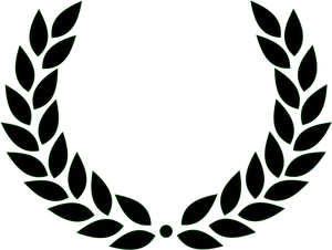 Laurel Wreath Symbol Graphic PNG Image