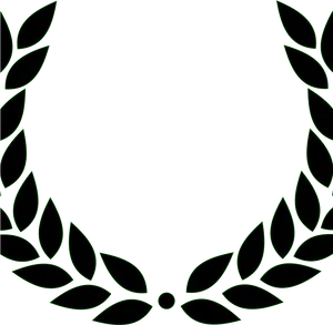 Laurel Wreath Symbol Graphic PNG Image