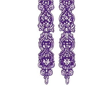 Lavender Lace Border Clipart Png 55 PNG Image