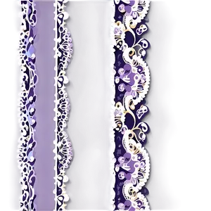 Lavender Lace Border Clipart Png Urp49 PNG Image