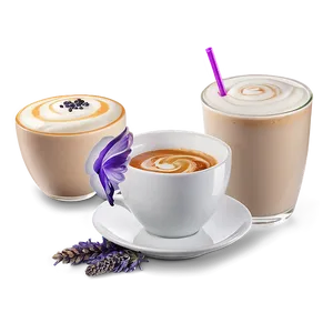 Lavender Latte Relax Png 90 PNG Image