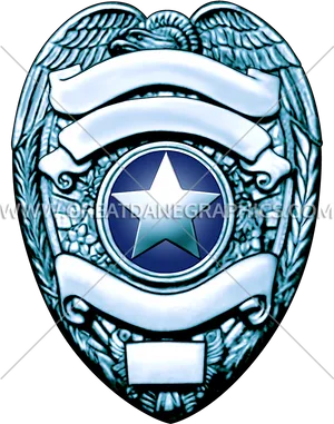 Law Enforcement Badge Graphic PNG Image