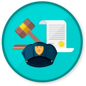 Law Enforcementand Legal Documents Icon PNG Image