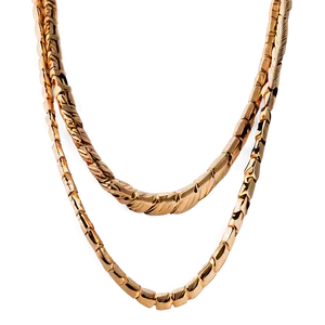 Layered Gold Necklace Png 06122024 PNG Image