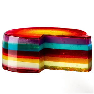 Layered Rainbow Jello Png Mti PNG Image