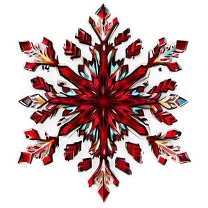 Layered Red Snowflake Png 06282024 PNG Image