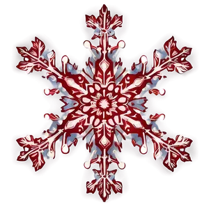 Layered Red Snowflake Png Obk PNG Image