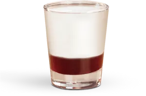 Layered Shot Glass Cocktail PNG Image