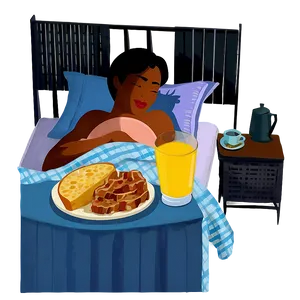 Lazy Breakfast In Bed Png Fsq74 PNG Image