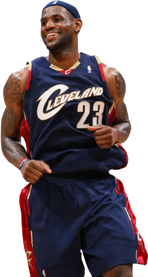 Le Bron James Cleveland Cavaliers Uniform PNG Image