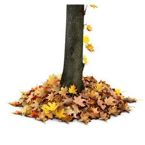 Leaf Pile Under Tree Png Xyu13 PNG Image