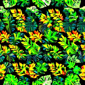 Leaf Seamless Pattern Png Ohh PNG Image