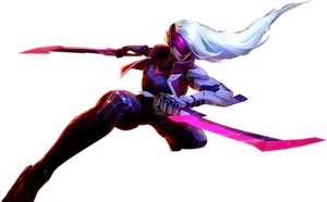 Leagueof Legends Champion Action Pose PNG Image