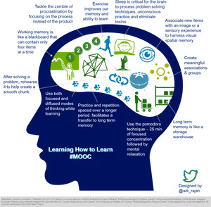 Learning Strategies Infographic PNG Image