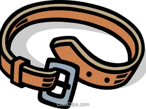 Leather Belt Cartoon Illustration PNG Image