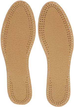 Leather Insoles Top View PNG Image