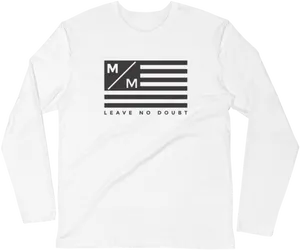 Leave No Doubt White Long Sleeve Shirt PNG Image