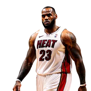 Lebron James Miami Heat Era Png 05232024 PNG Image