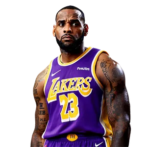 Lebron Lakers Jersey Png Cfa48 PNG Image